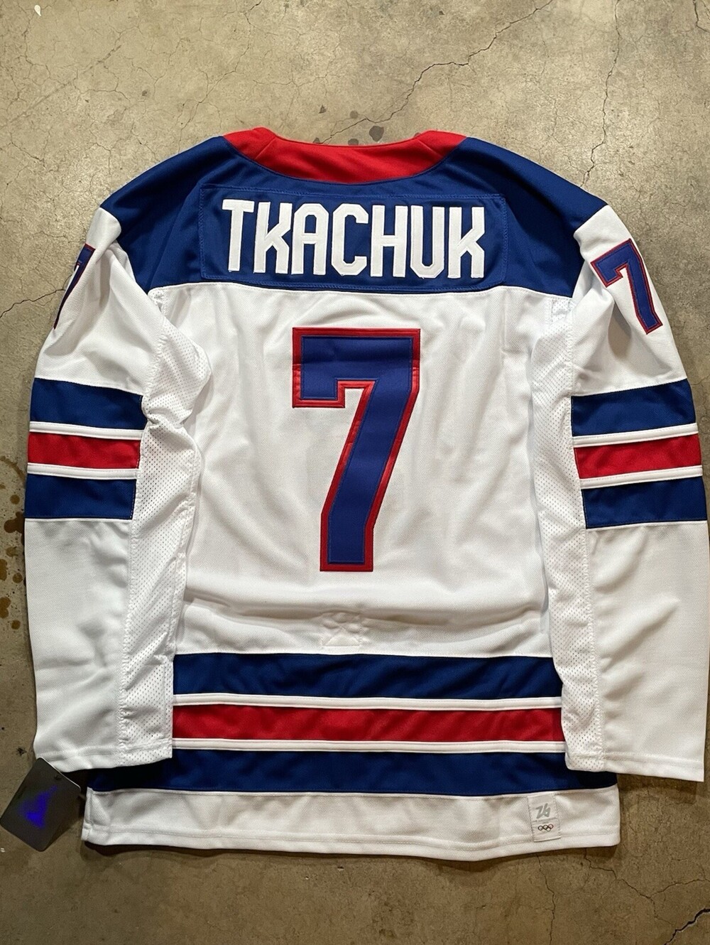 Brady Tkachuk 2026 Olympics Team USA Size XXL Jersey White